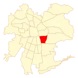 Lage von Macul in Santiago