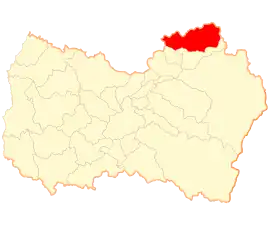 Lage der Gemeinde in der Región del Libertador General Bernardo O’Higgins