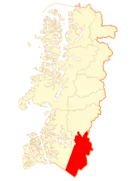 Lage der Kommune in der Aisén Region