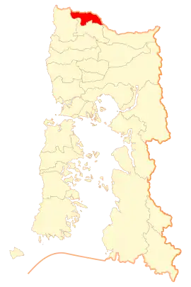 Lage von San Pablo in der Región de los Lagos
