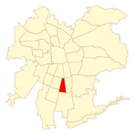 Lage von San Ramón in Santiago
