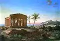 Leo von Klenze: Der Concordia-Tempel von Agrigento, 1857
