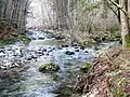 Zusammenfluss von Velika und Mala Božna