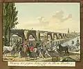 Übergang der Großen Armee über die Elbe in Dresden 1813