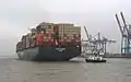 Kyoto Express, Anlegemanöver Containerterminal Burchardkai