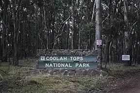 Eingang zum Coolah Tops National Park