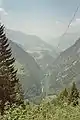 Westrampe des Passes durch das Tal des Doron, Blickrichtung Beaufort