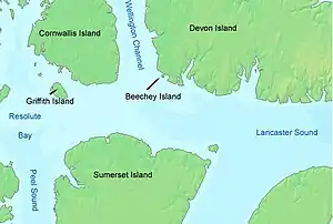 Südlicher Abschnitt des Wellington-Kanals