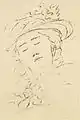 Corona Schröter von Goethe am 19. Juli 1777 gezeichnet