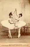 Pierina Legnani und Olga Preobraschenskaja in der Szene Der lebende Garten