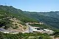 Die Straße D80 am Col de la Serra, Cap Corse