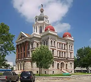 Das Coryell County Courthouse in Gatesville, gelistet im NRHP mit der Nr. 77001435