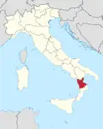 Lage innerhalb Italiens