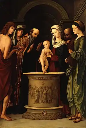 Die Darstellung Christi im Tempel (Lorenzo Costa der Ältere)