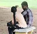 Frau mit Hängezopf (Sri Lanka)