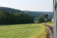 Abgedeckte Lampe links unten, weil der Fahrbegriff 1 nicht gebraucht wird.