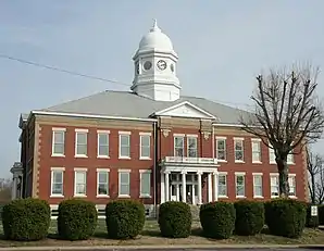 Das Ballard County Courthouse in Wickliffe, seit 1980 im NRHP gelistet