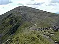 Blick zum Gipfel von Norden aus dem Sattel des Verbindungsgrats zum Glas Maol