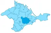 Rajon Bilohirsk in der Ukraine