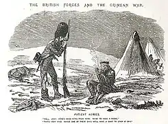 Patient heroes,Brit. Karikatur, 1856(Bildtext B)