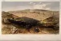 Lazarettleute tragen Verwundete auf einfachen Tragen ins „Valley of the Shadow of Death“, 1855