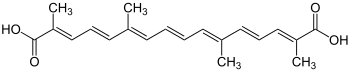 Strukturformel von Crocetin