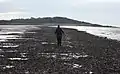 Zur Insel führender Damm