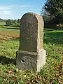 Ganzmeilenstein an der B 96 im OT Crostau