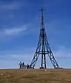 Gipfelkreuz des Gorbea im spanischen Baskenland