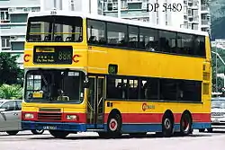 Leyland Olympian Dreiachser in Hongkong