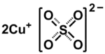 Strukturformel von Kupfer(I)-sulfat