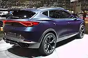 Cupra Formentor auf Geneva Motor Show 2019 Konzept – Heckansicht