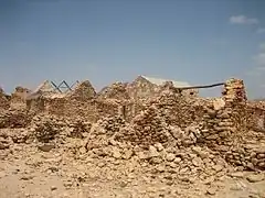 Ruinen eines verlassenen Dorfes