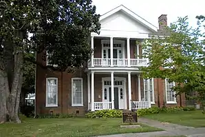Curtis House in Metropolis, seit 1978 im NRHP gelistet