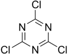Strukturformel von Cyanurchlorid