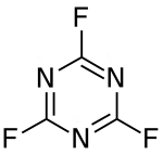 Strukturformel von Cyanurfluorid