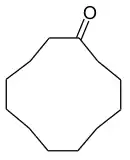 Strukturformel von Cyclododecanon