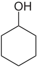 Strukturformel von Cyclohexanol