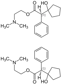 Strukturformeln von Cyclopentolat