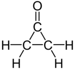 Strukturformel von Cyclopropanon