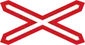 A-32aAndreaskreuz (eingleisiger Bahnübergang)
