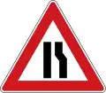 A-6bFahrbahnverengung (einseitig rechts)
