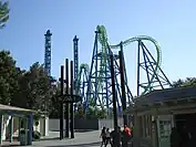 Déjà Vu im Six Flags Magic Mountain, Eröffnung 2001