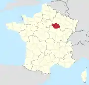 Lage des Departements Aube in Frankreich