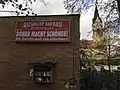 „Döner macht schöner“, Installation von Matt Wiegele am Kösk