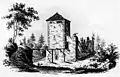 Rekonstruktion des Zustandes im 17. Jh. von L. Schulthess (1836)