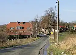 Ortseinfahrt Dümmer von Osten