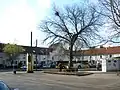 Grenze zwischen Bilk und Flehe (Aachener Platz)