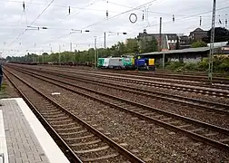 Blick auf die Gütergleise