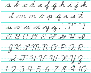 D’Nealian cursive, 1978